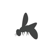 bee logotyp vektor ikon illustration