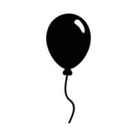 Ballon. Ballon-Symbol einfaches Zeichen. Ballon-Icon-Vektor. fliegender Ballon. Ballon solide Symbol Vektor Design Illustration Logo Vorlage. für viele Zwecke geeignet.