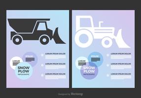 Freier Schneepflug Vektor Infografik