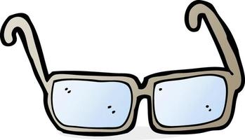 Gekritzel-Cartoon-Brille vektor