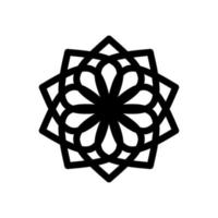 asiatisches Kreisblumenmuster. dekoratives rundes Muster. Mandala mit rundem Muster. runde Hintergründe für Grußkarten, Einladungen, Tattoo-Vorlagen, Business-Stil, Karten oder anderes. Vektor-Illustration vektor