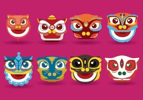 Gratis Lion Dance Vector