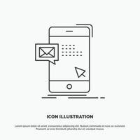 bulk. dialog. omedelbar. post. meddelande ikon. linje vektor grå symbol för ui och ux. hemsida eller mobil Ansökan