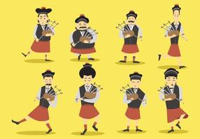 Gratis Bagpipes Vector Set