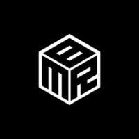 mrb-Buchstaben-Logo-Design mit schwarzem Hintergrund in Illustrator. Vektorlogo, Kalligrafie-Designs für Logo, Poster, Einladung usw. vektor