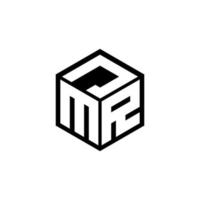 mrj-Buchstaben-Logo-Design mit weißem Hintergrund in Illustrator. Vektorlogo, Kalligrafie-Designs für Logo, Poster, Einladung usw. vektor