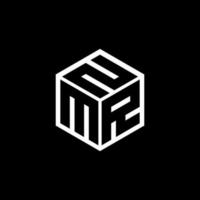 mrn-Buchstaben-Logo-Design mit schwarzem Hintergrund in Illustrator. Vektorlogo, Kalligrafie-Designs für Logo, Poster, Einladung usw. vektor