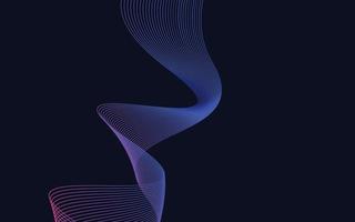 abstrakte blaue Wellenlinien Hintergrund vektor