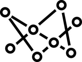 Liniensymbol für die Verbindung vektor