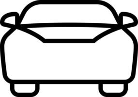 Liniensymbol für Auto vektor