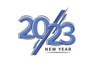 2023 Neujahr Logo Textdesign. Vektor-Illustration vektor