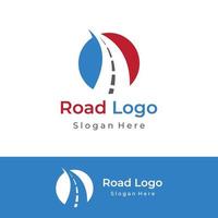 logotyp design mall motorväg, asfalt väg rutt, traffic.logotyp kan vara för företag, tecken, företag. vektor