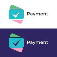 kreativ digital betalning kort mall logotyp design, snabb digital betalning wallet.logotyper för webb, företag, varumärke och betalningar. vektor
