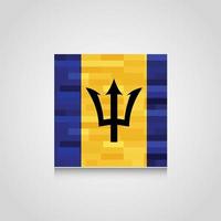 Barbados abstrakter Flaggenhintergrund vektor