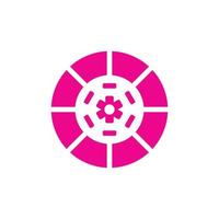 eps10 rosa Vektor Kupplungssatz abstrakte Kunstikone isoliert auf weißem Hintergrund. Kupplungsscheibenplattensymbol in einem einfachen, flachen, trendigen, modernen Stil für Ihr Website-Design, Logo und mobile Anwendung