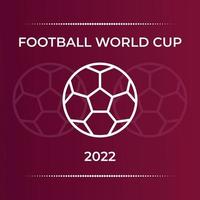 Fußballweltmeisterschaft Katar 2022 Hintergrund, Spielpläne, Scorecard, Countdown-Timer-Design vektor