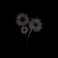 Feuerwerk-Vektorgrafiken mit verschiedenen Farben für verschiedene Feierlichkeiten, Neujahr, Festivals usw.