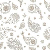 Nahtloses Muster mit Paisley-Ornamenten für Bandana vektor