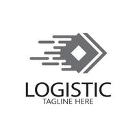 logistik logotyp ikon illustration vektor design distribution symbol leverans av varor ekonomi finansiera