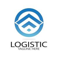 logistik logo symbol illustration vektor design verteilung symbol lieferung von waren wirtschaft finanzen