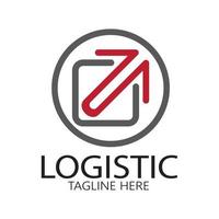 logistik logo symbol illustration vektor design verteilung symbol lieferung von waren wirtschaft finanzen