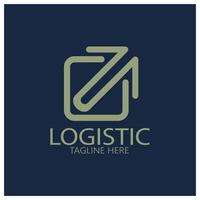 logistik logo symbol illustration vektor design verteilung symbol lieferung von waren wirtschaft finanzen