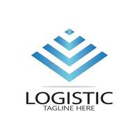 logistik logotyp ikon illustration vektor design distribution symbol leverans av varor ekonomi finansiera