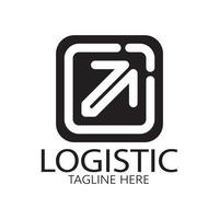 logistik logo symbol illustration vektor design verteilung symbol lieferung von waren wirtschaft finanzen