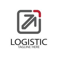 logistik logo symbol illustration vektor design verteilung symbol lieferung von waren wirtschaft finanzen