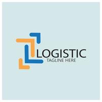 logistik logotyp ikon illustration vektor design distribution symbol leverans av varor ekonomi finansiera