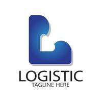 logistik logotyp ikon illustration vektor design distribution symbol leverans av varor ekonomi finansiera