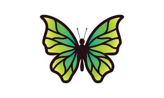 schöne Farbe Schmetterling Logo Vektorgrafik Kunst vektor