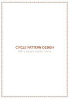 cirkel mönster design med en rektangel gräns ram vektor