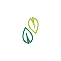 träd blad vektor logotyp design, miljövänlig
