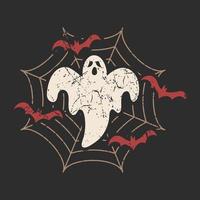 Gruselige Halloween-T-Shirt-Designs vektor