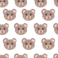 Vektor bunter nahtloser Hintergrund mit Illustration des niedlichen Teddybären