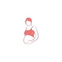 schwangerschaft logo symbol design illustration vektor