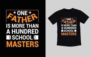 Vatertags-Typografie-T-Shirt-Design, glücklicher Vatertag vektor