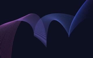 abstrakt blå Färg teknologi linje Vinka bakgrund vektor