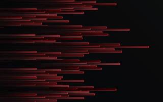 abstrakt röd ljus rader rör hastighet zoom på svart bakgrund teknologi vektor