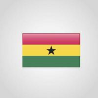 Ghana Flaggenvektor vektor