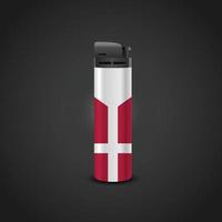 Danmark cigrett lättare vektor design