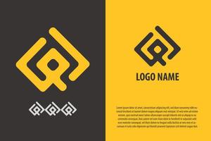 gpj brev logotyp, symmetrisk, geometrisk logotyp vektor illustration.