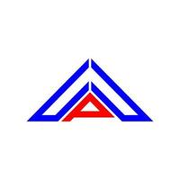 Upu Letter Logo kreatives Design mit Vektorgrafik, Upu einfaches und modernes Logo in Dreiecksform. vektor