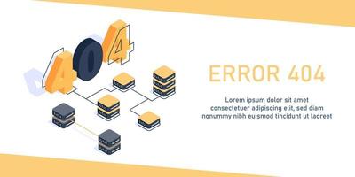 design mall för webb sida med 404 fel, infografik, hjälte bilder. platt isometrisk vektor illustration isolerat på vit bakgrund