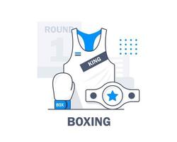 boxning, boxning handskar, platt design ikon vektor illustration