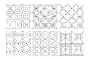 nahtlose abstrakte Labyrinthmuster. Memphis-Muster im Stil. geometrischer gekritzelhintergrund vektor