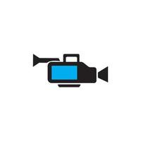Film- und Kamera-Icon-Logo, Vektorgrafik vektor