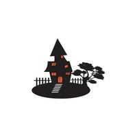 Halloween-Symbol-Logo, Vektordesign vektor