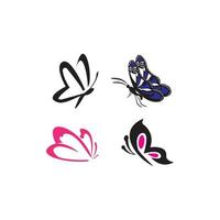 Schmetterling-Symbol-Logo, Vektordesign vektor